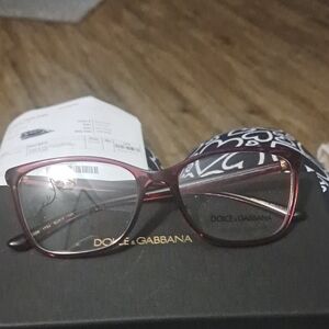 Dolce & Gabbana Burgundy Women's Glasses